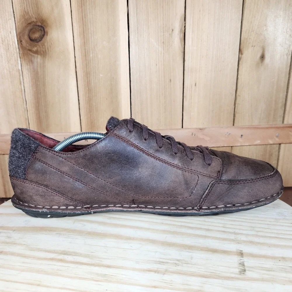 Patagonia Banyan Lace Shoes Mens Size 12 Leather Casual Performance Espresso